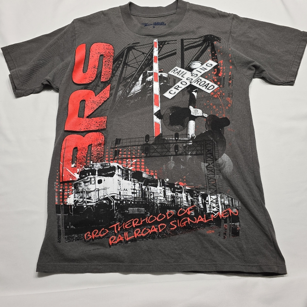 Union Line Brotherhood Of Railroad SignalMen Graphic Train Tshirt